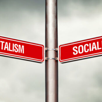 Capitalism or Socialism concept