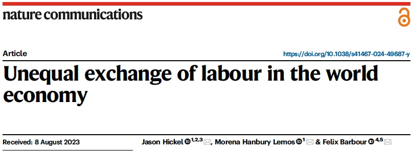 Άνιση ανταλλαγή εργασίας στην παγκόσμια οικονομία